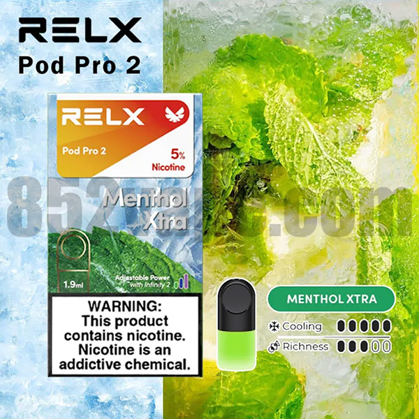 852vape-relx-pod-6 vape 電子煙 煙彈